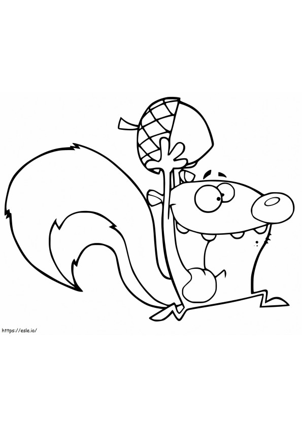 Funny Leon From Squirrel Boy coloring page
