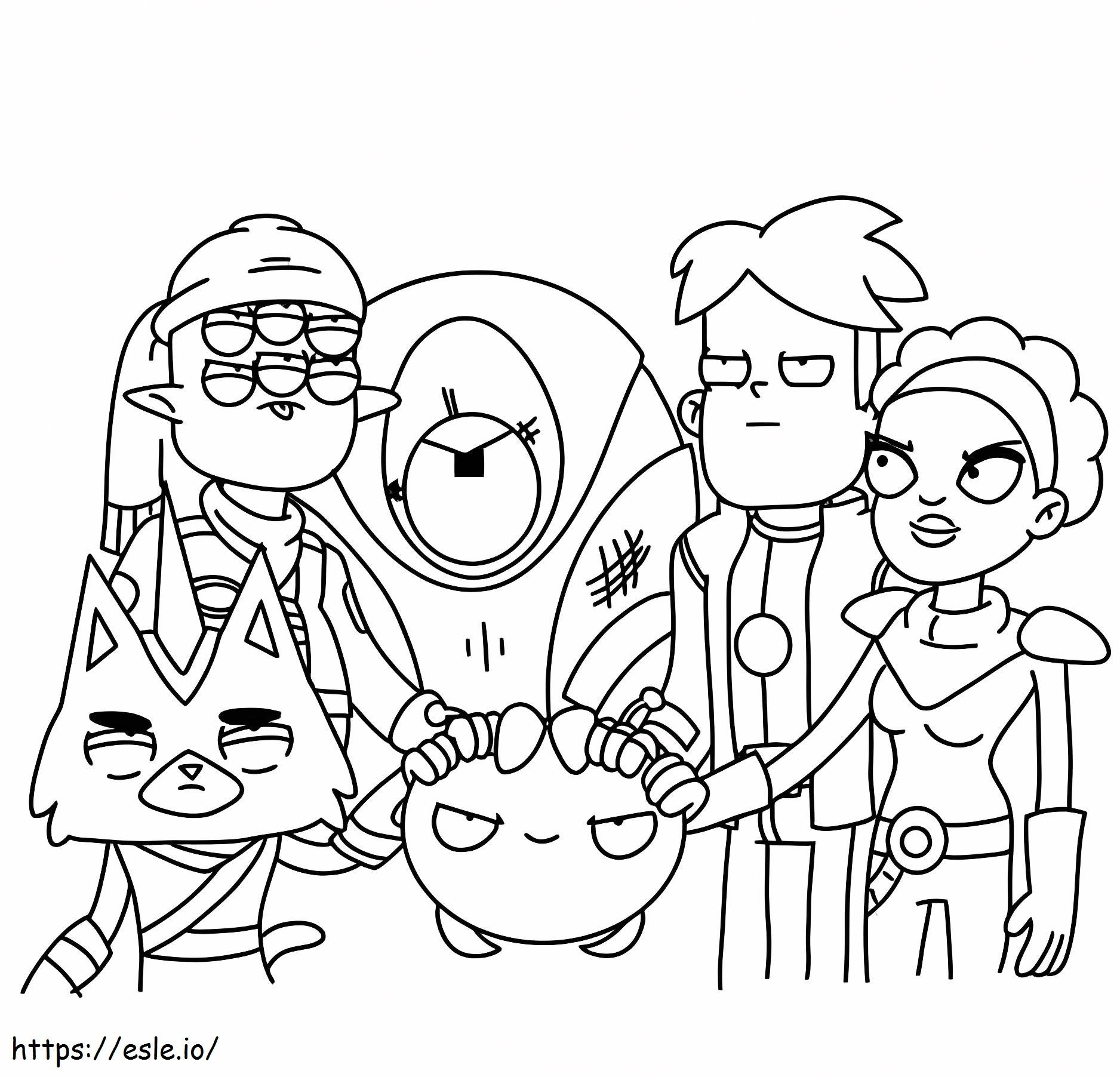 Printable Final Space coloring page