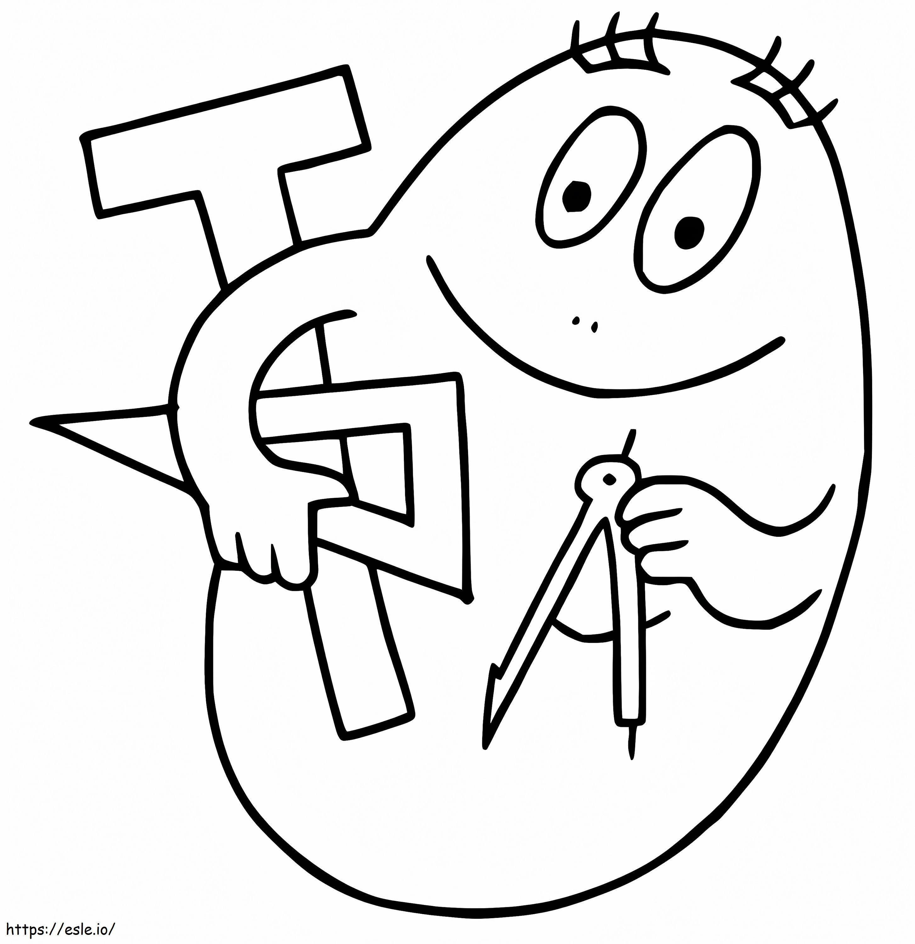Barbabright coloring page