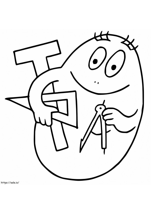 Barbabright coloring page