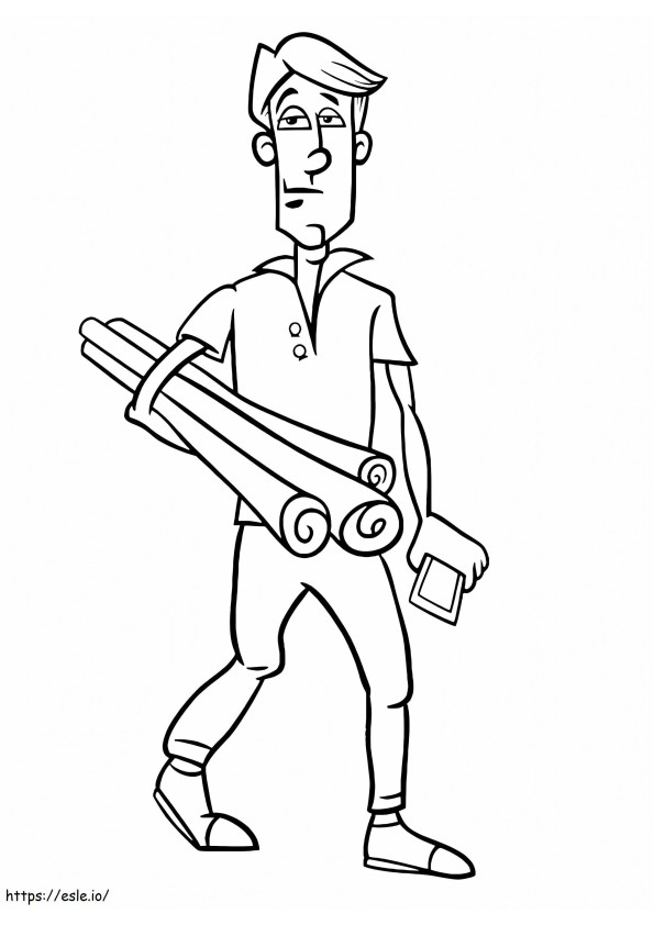 Engineer 5 coloring page