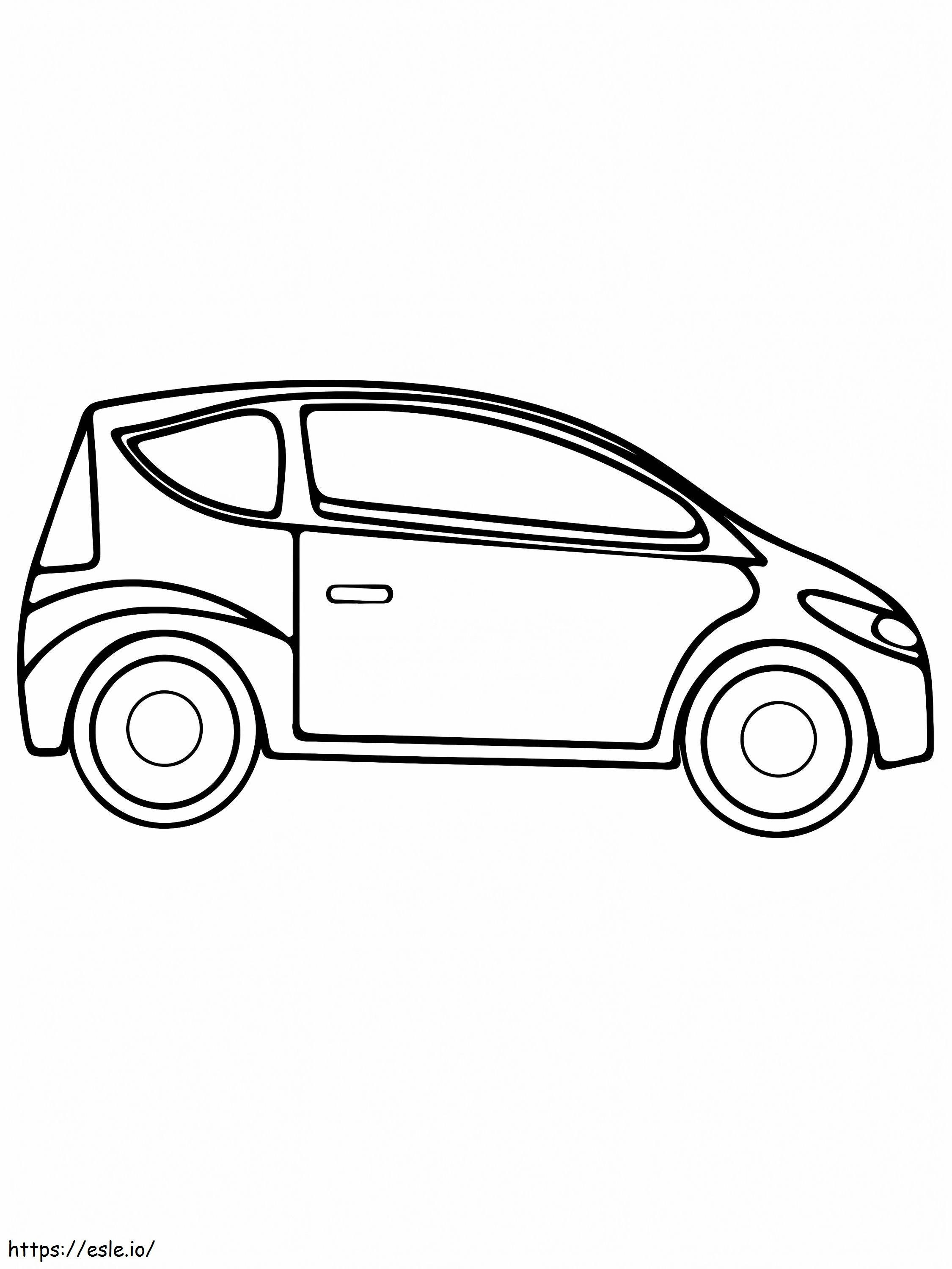 Einfaches Mikroauto-Design ausmalbilder