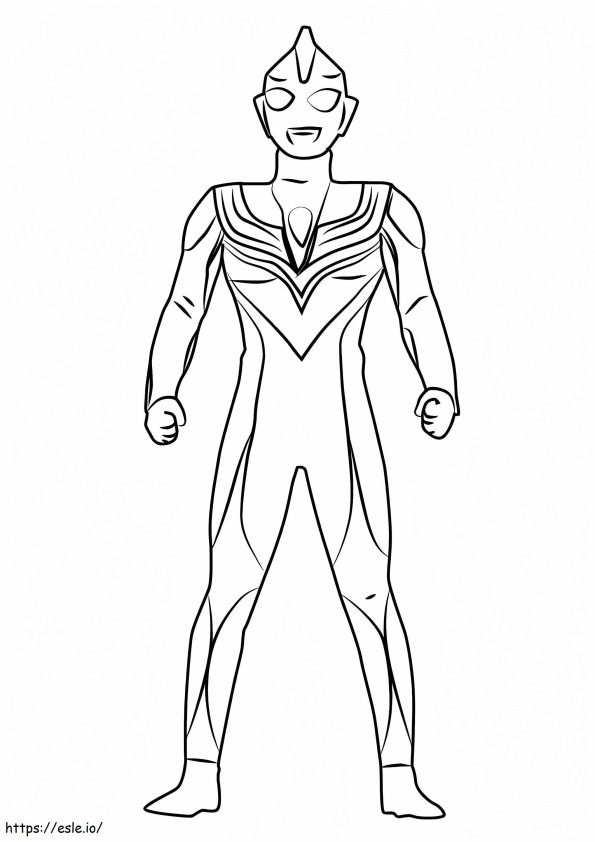 Ultraman Tiga kolorowanka