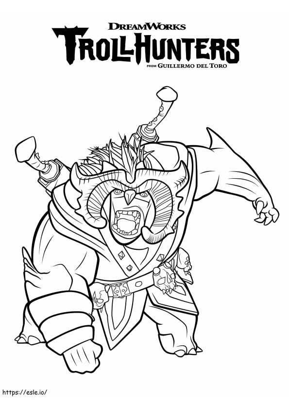 Bular From Trollhunters coloring page