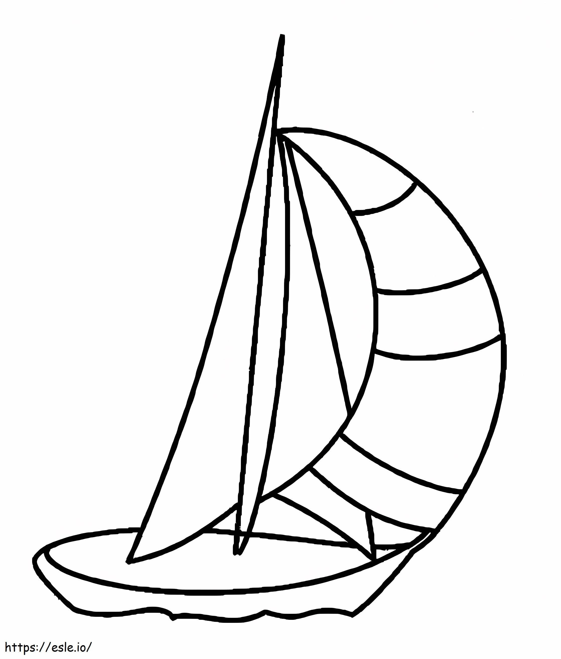 Free Printable Sailboat coloring page
