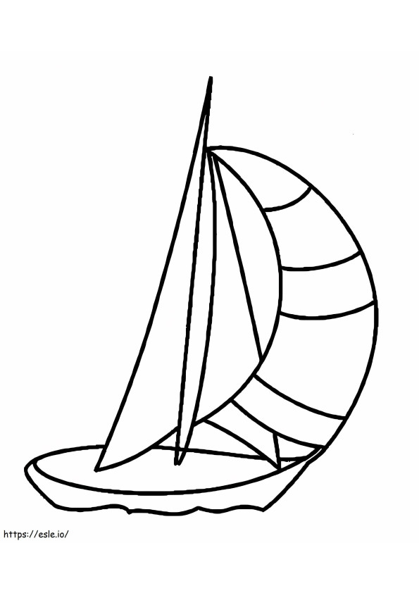 Free Printable Sailboat coloring page
