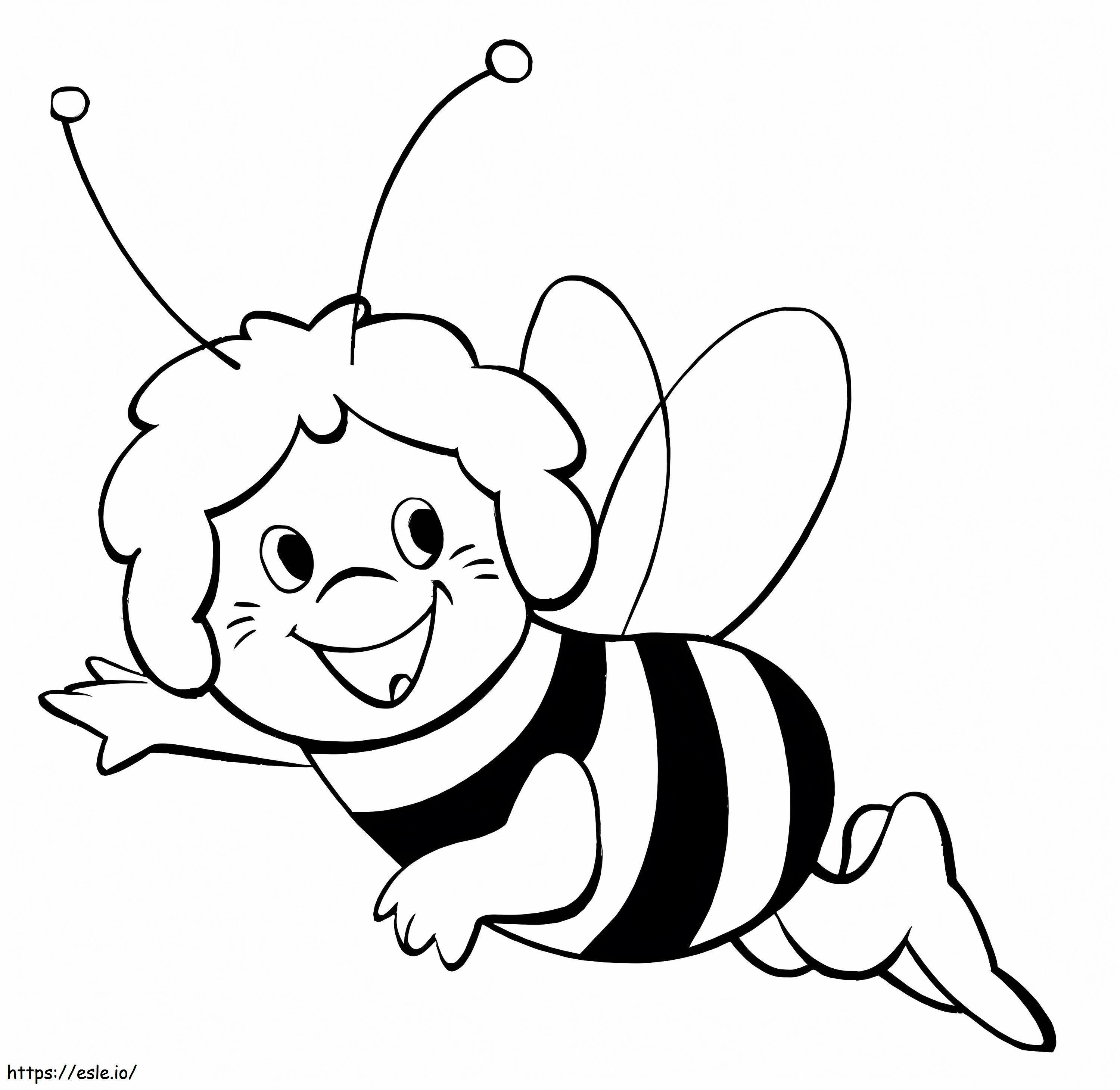 Coloriage Maja l'abeille à imprimer dessin