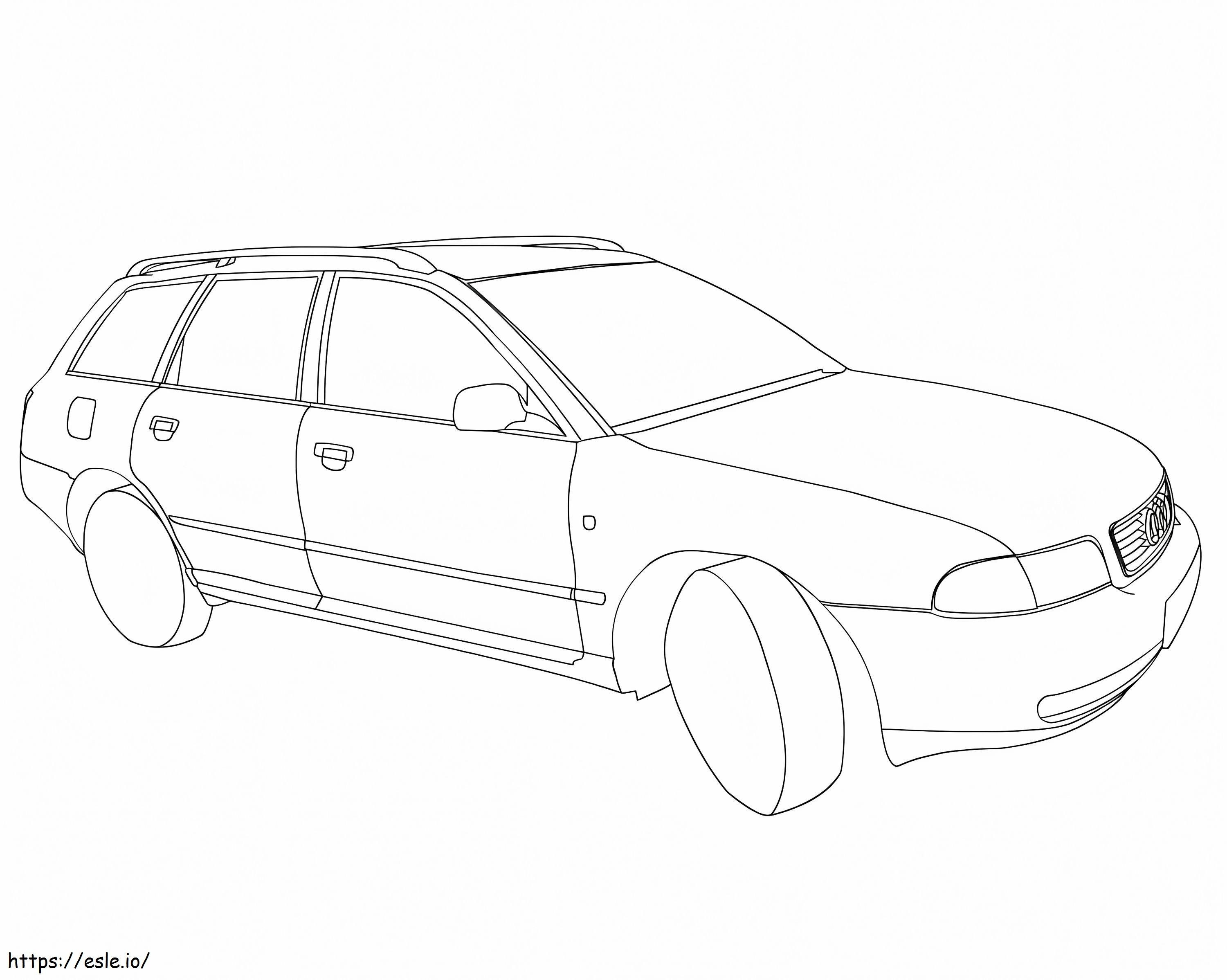 Audi A4 kolorowanka