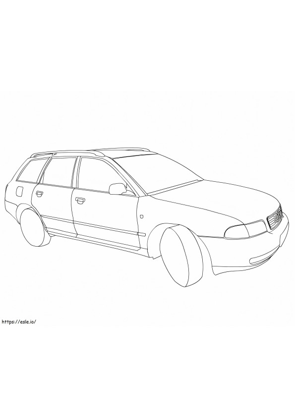 Audi A4 kolorowanka