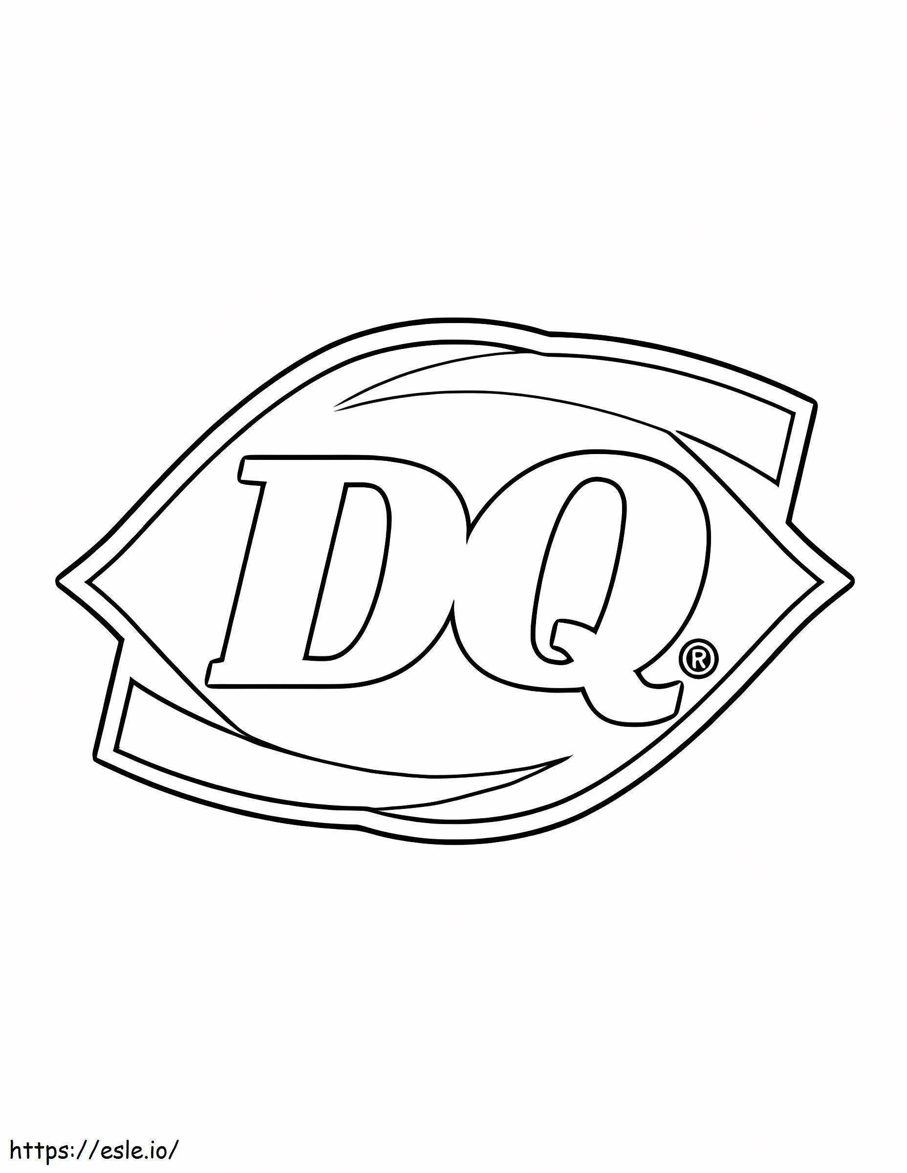 Logo DQ para colorir