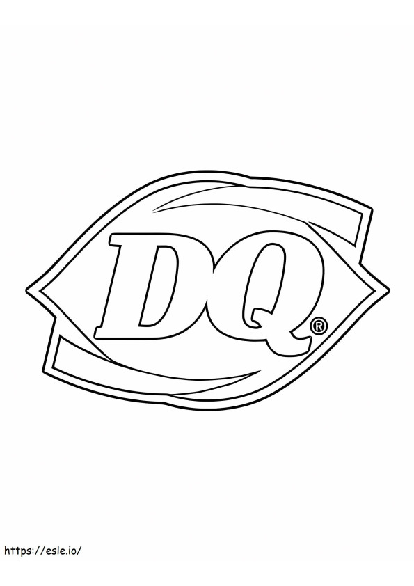 Logo DQ coloring page