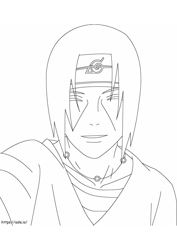 Itachi Smiling coloring page