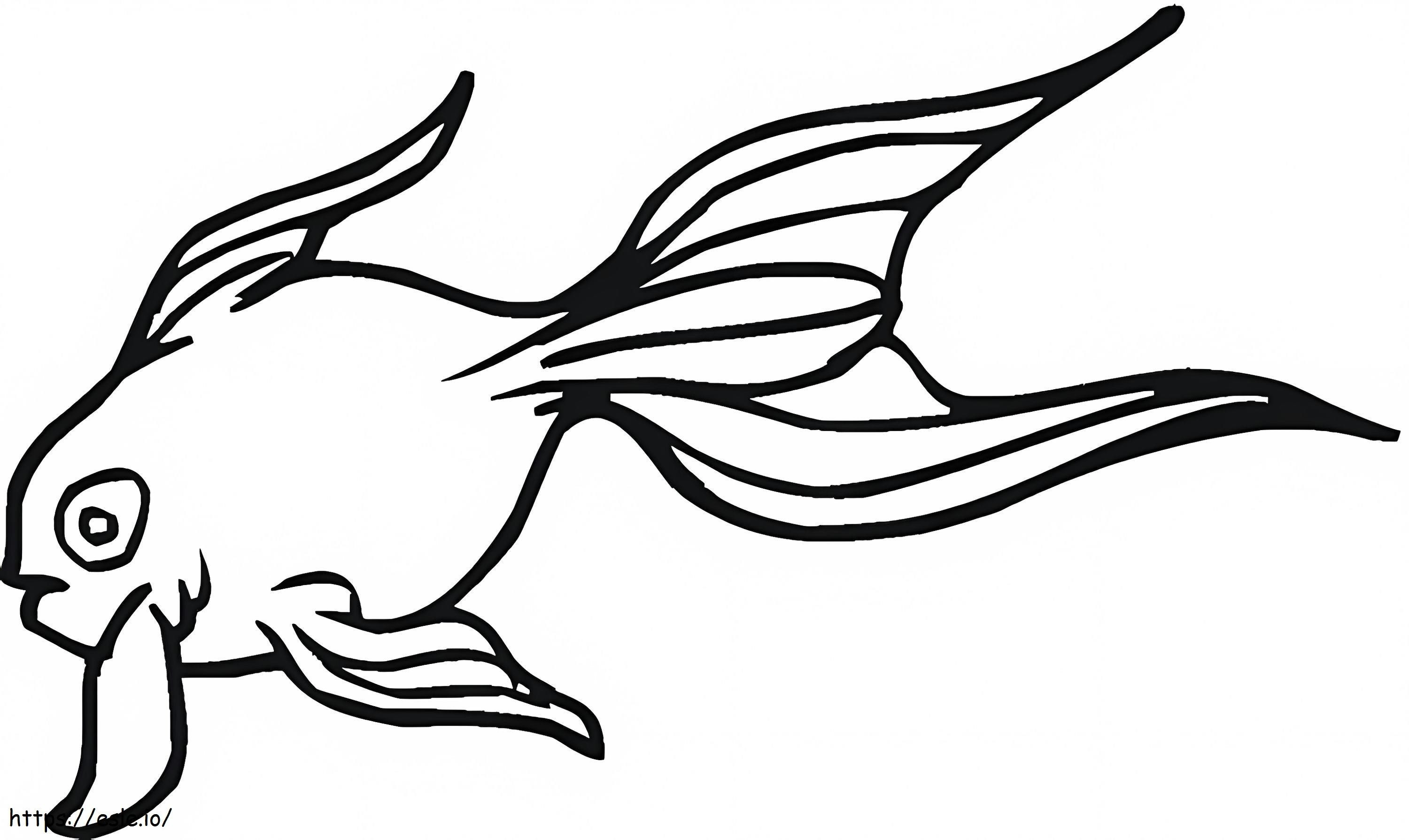 Goldfish 6 coloring page