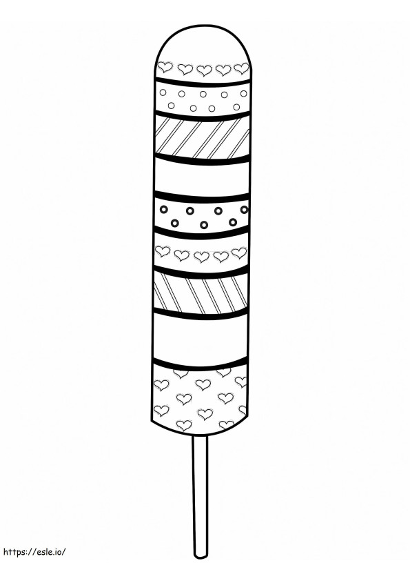 Free Printable Popsicle coloring page