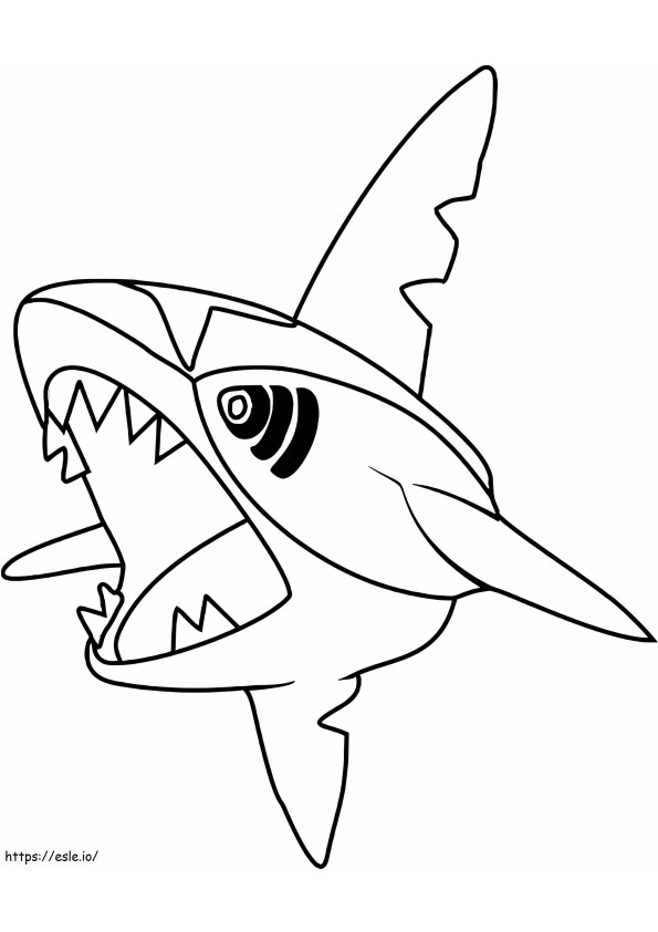 Sharpedo 2 coloring page