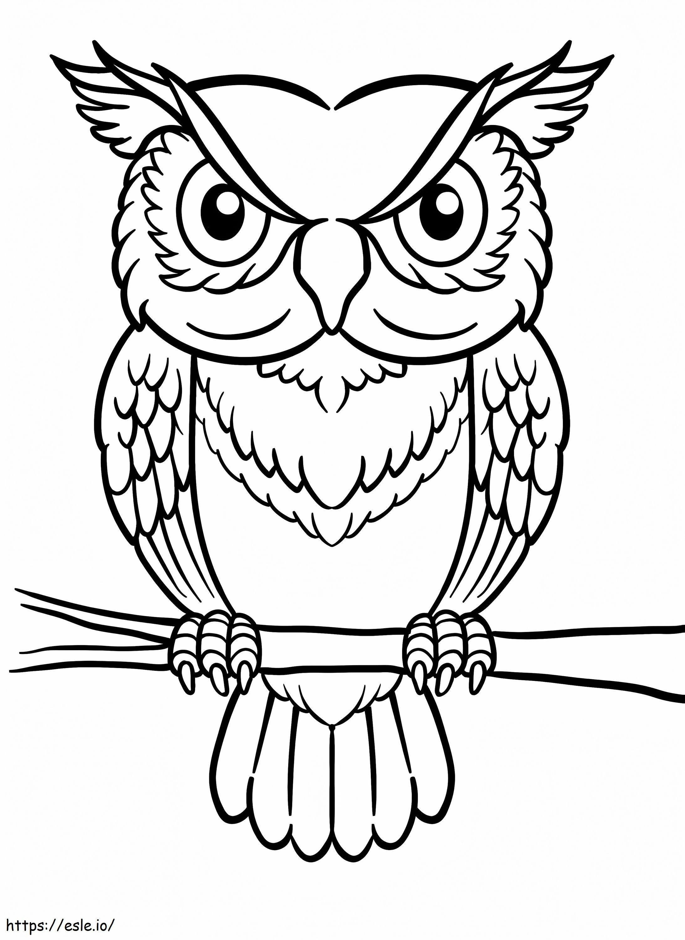 Normal Owl coloring page