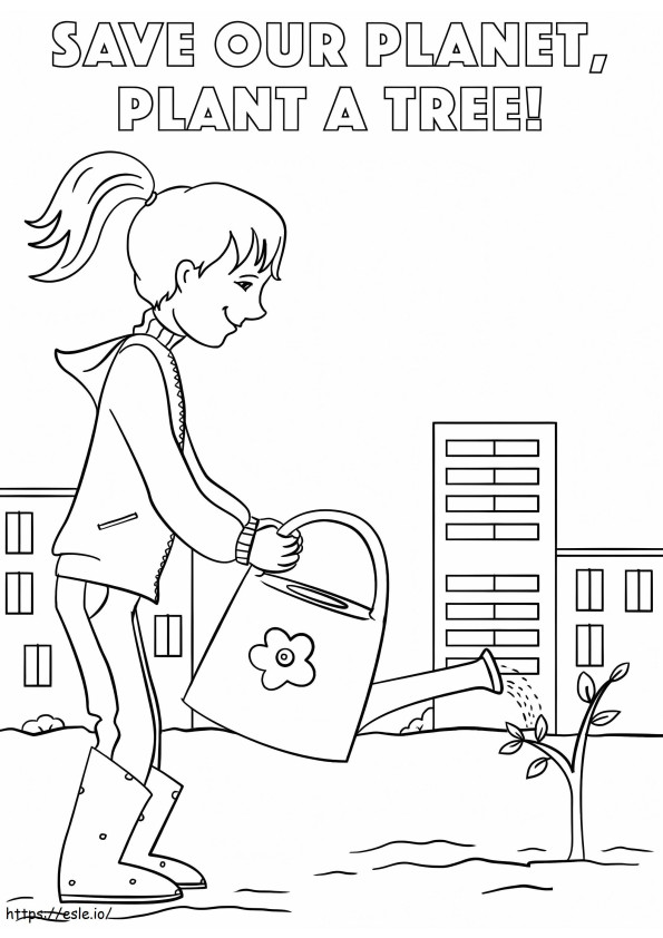 Save Our Planet coloring page