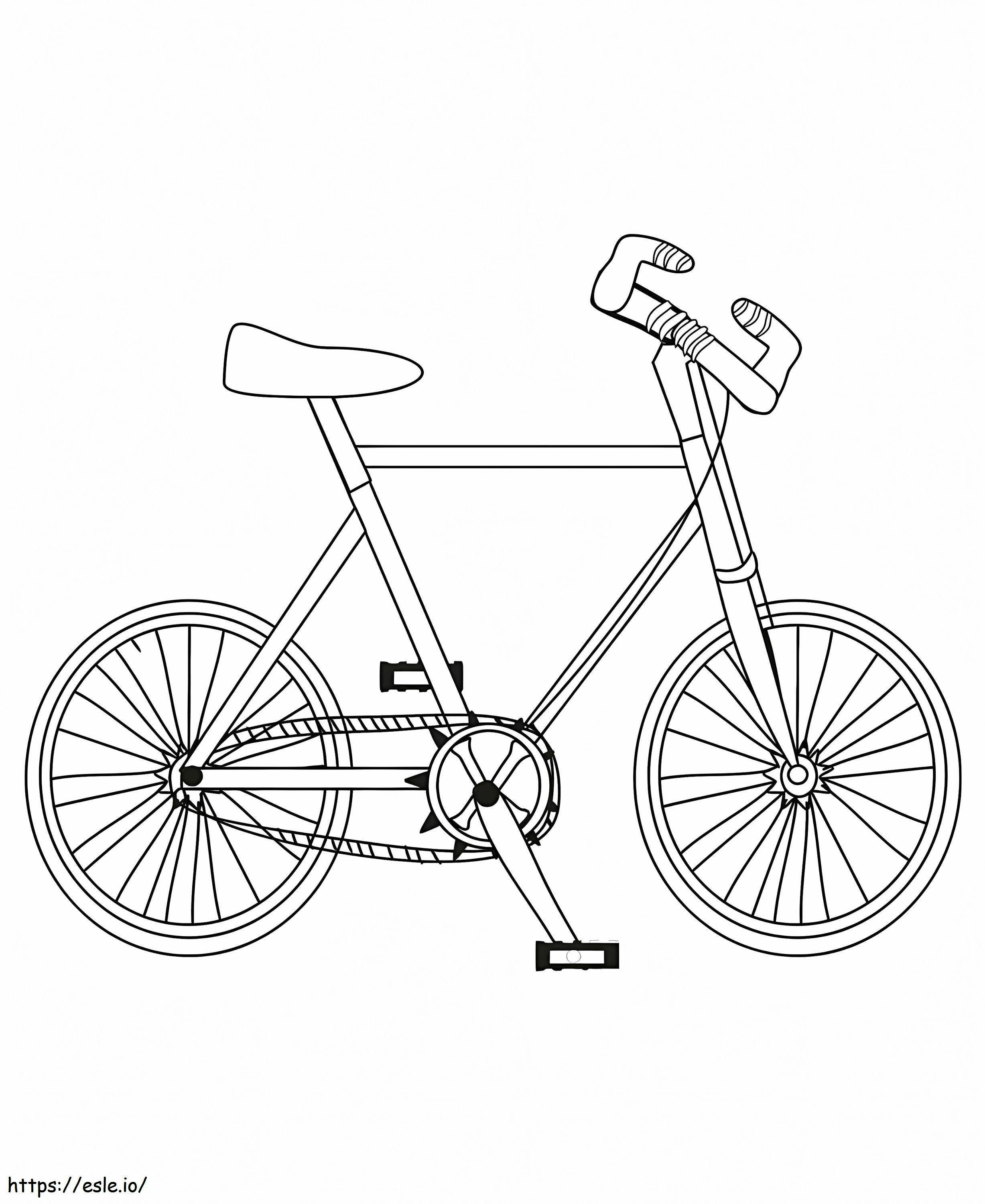 Free Printable Bicycle coloring page