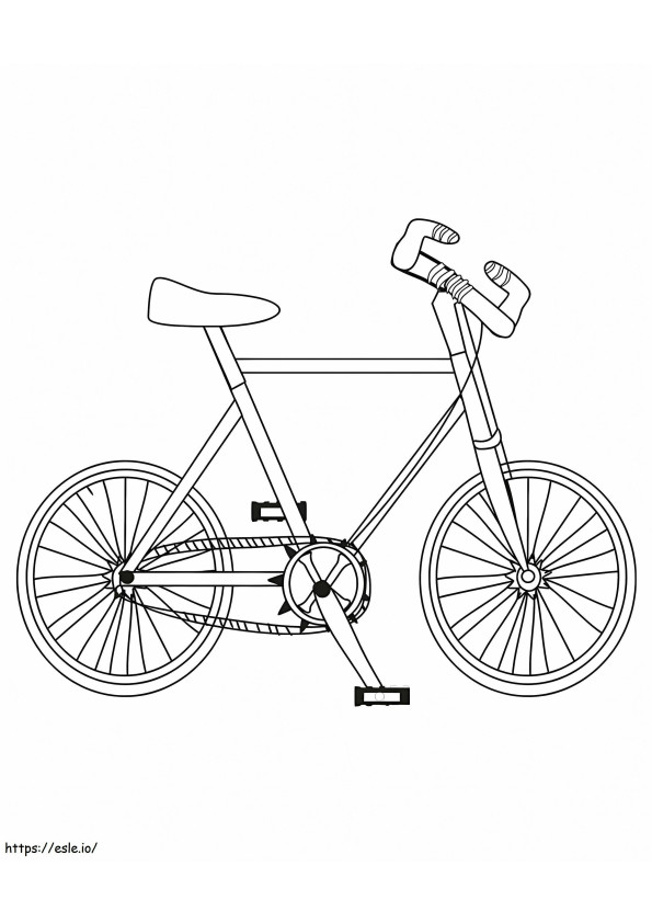 Kostenloses druckbares Fahrrad ausmalbilder
