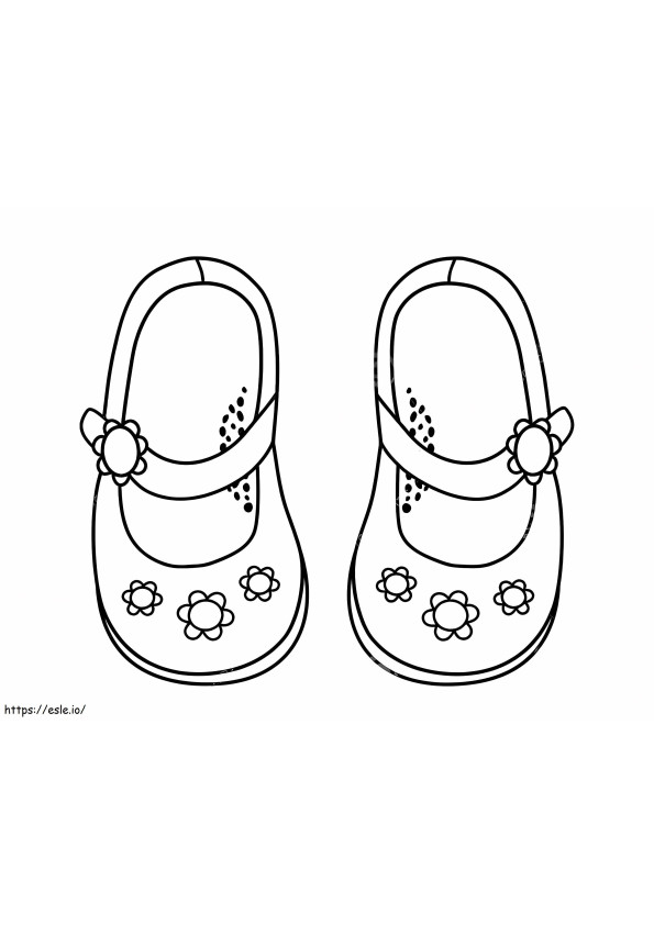 Doll Shoes coloring page