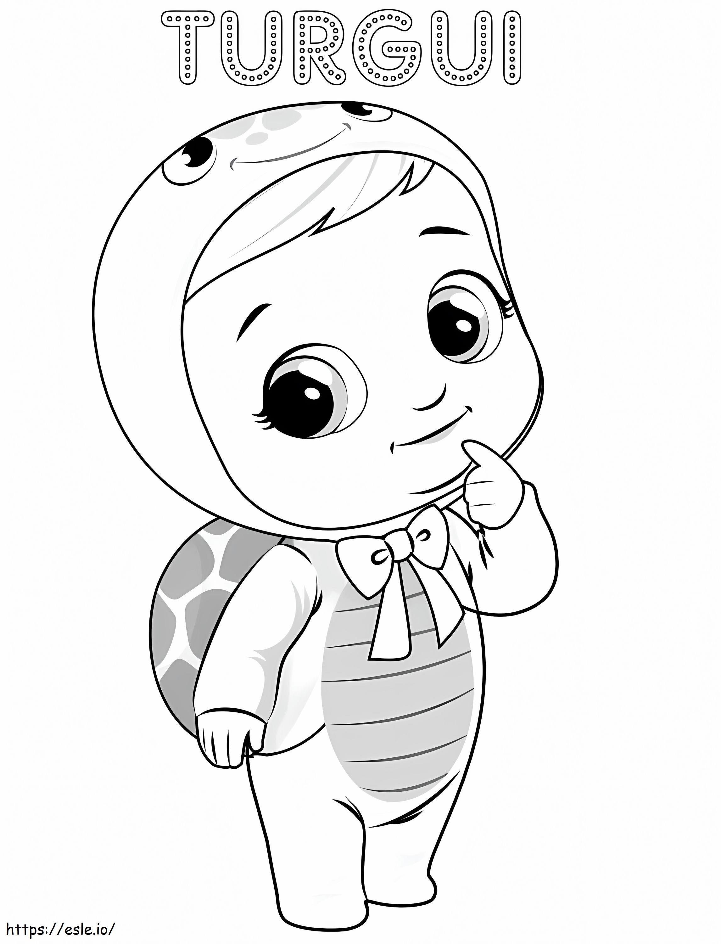 Turgui Cry Baby Gambar Mewarnai