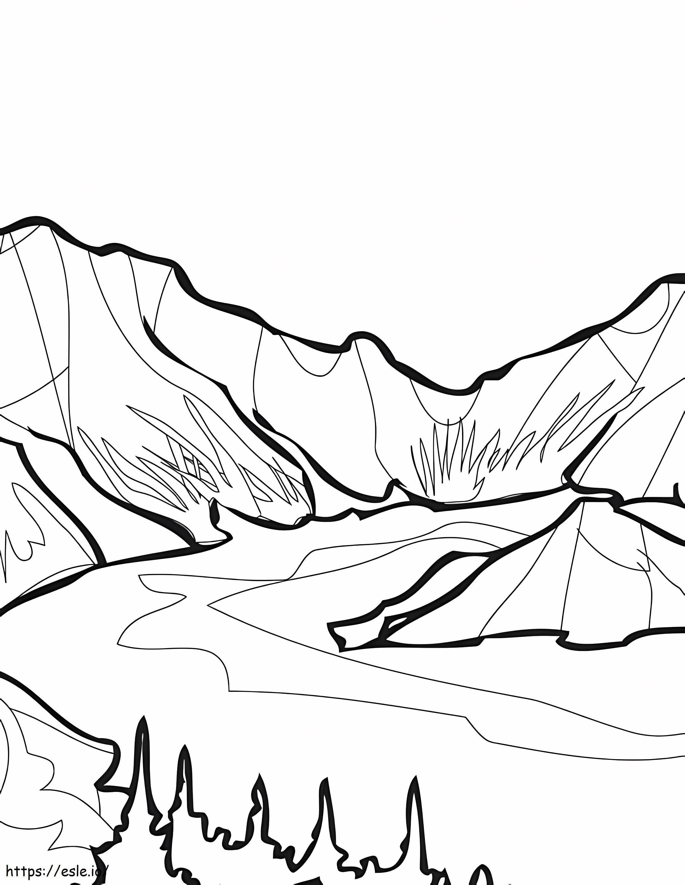 Crater Lake coloring page