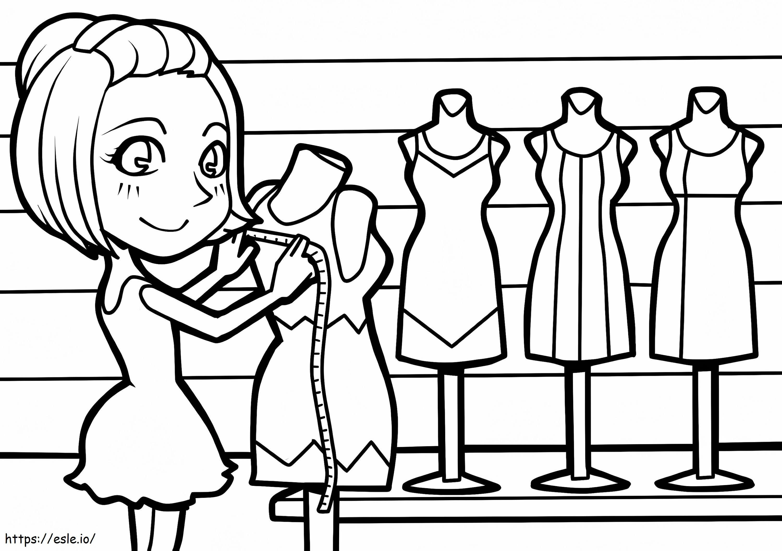 Tailor 3 coloring page