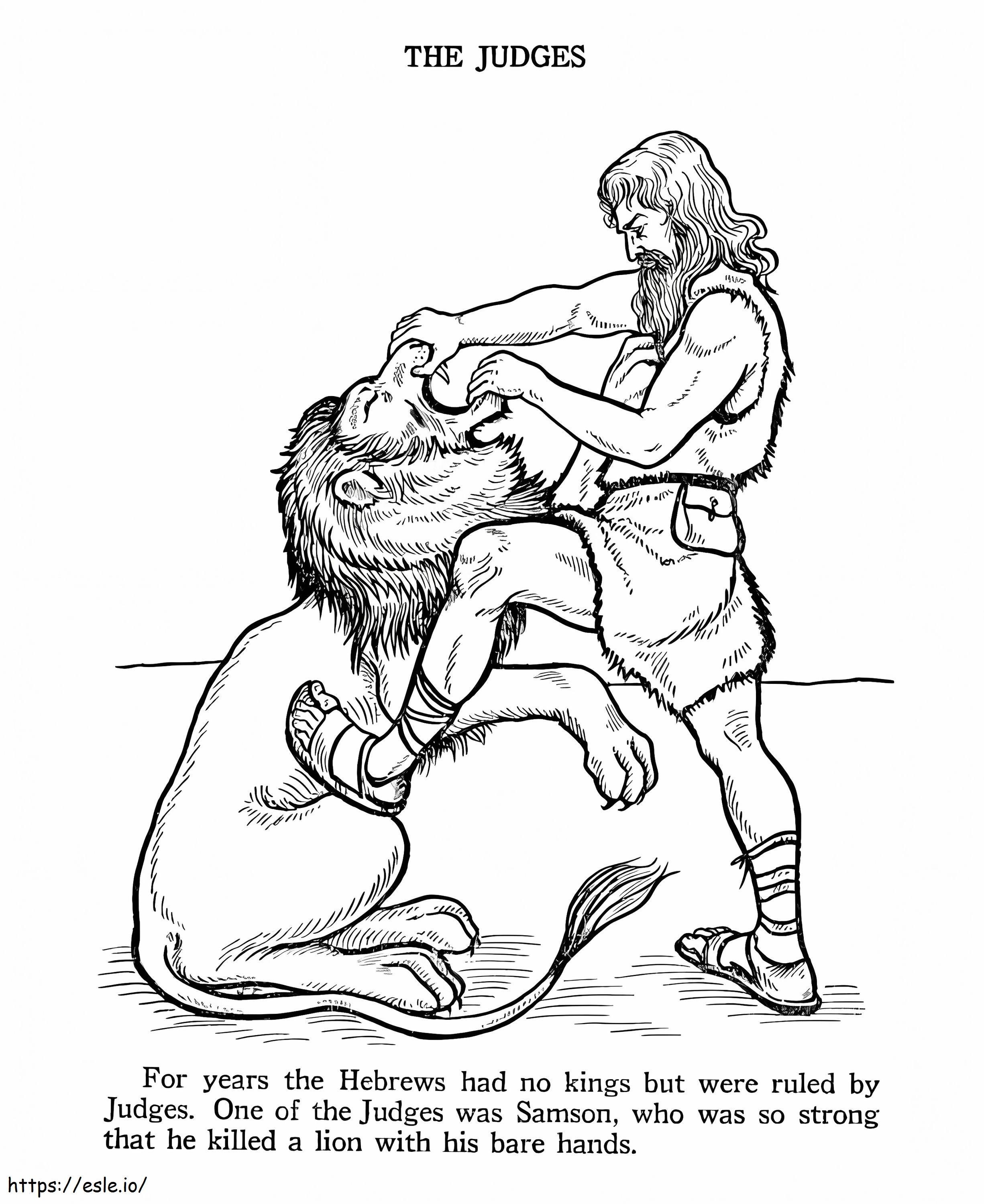 Sampson The Judge coloring page