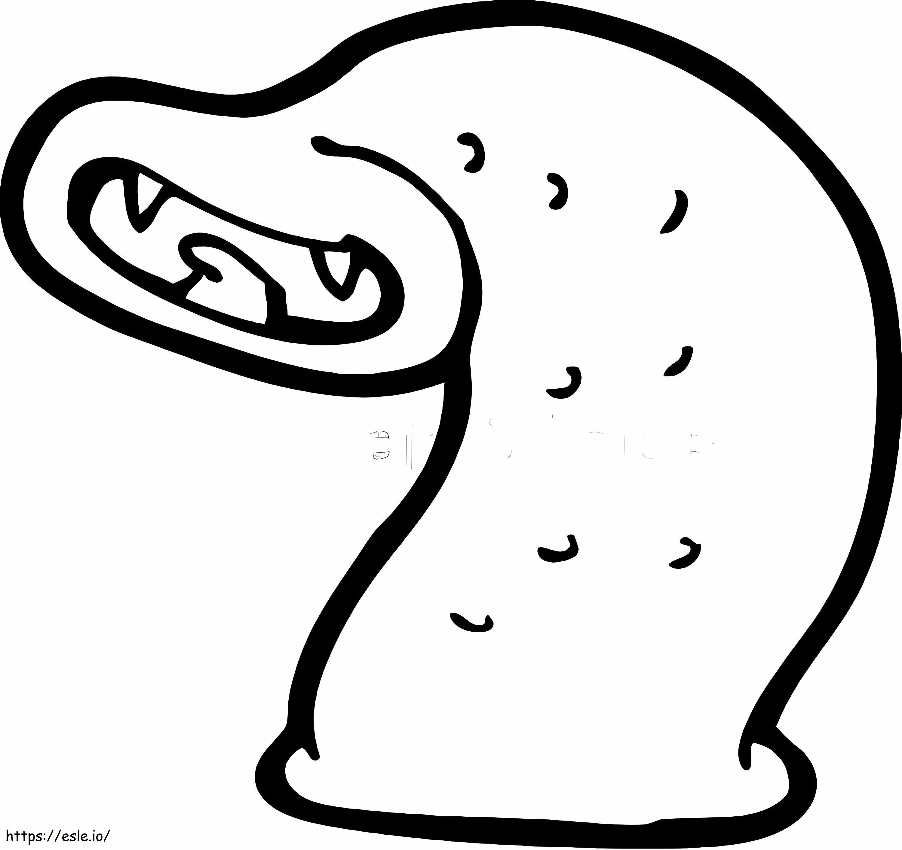 Leech Smiling coloring page