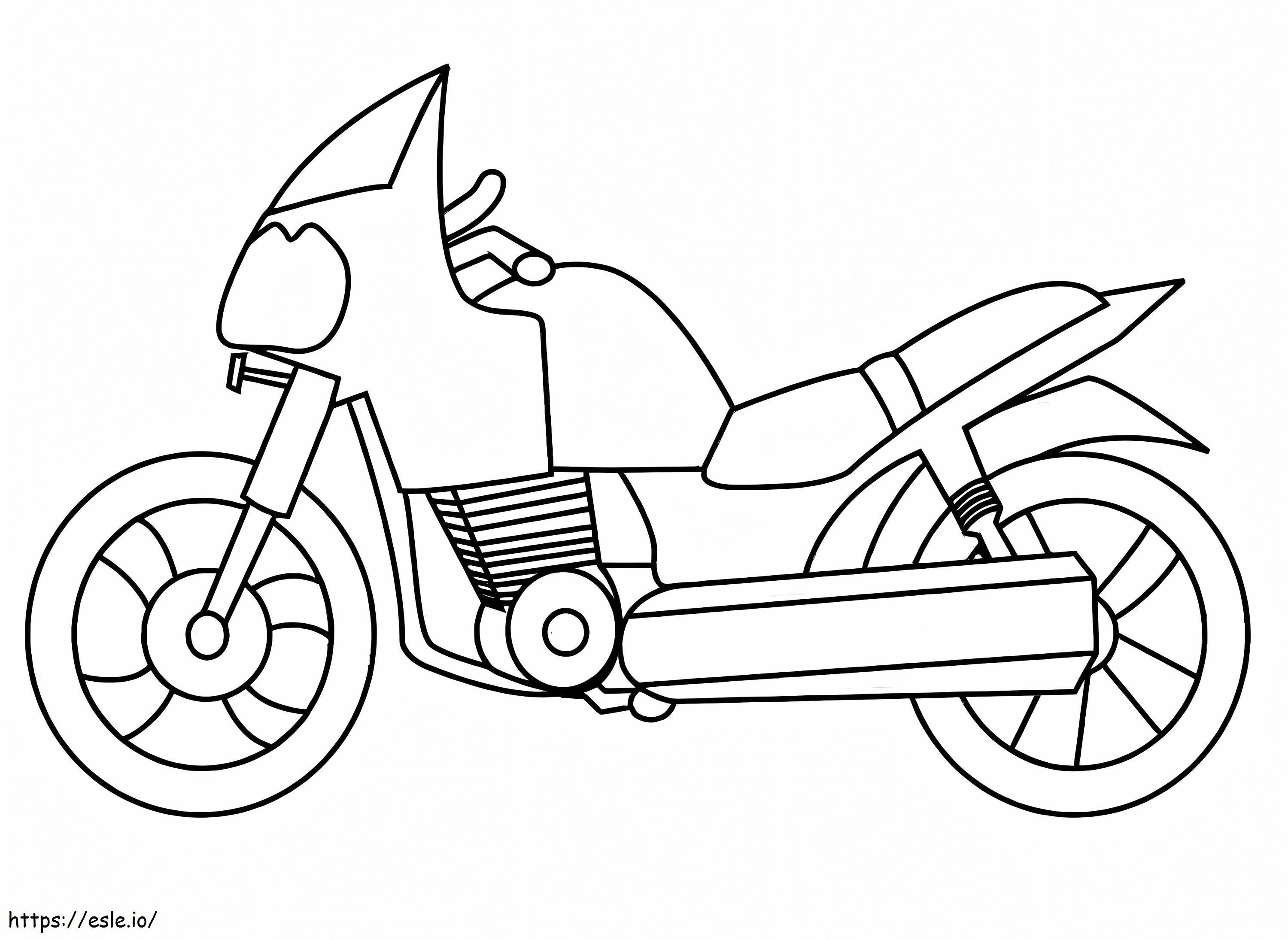 オートバイ 2 ぬりえ - 塗り絵