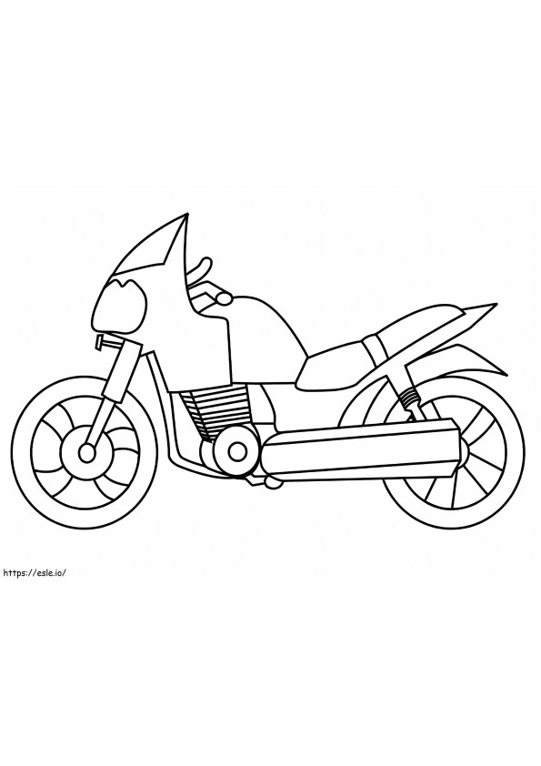 Motorcycle 2 coloring page