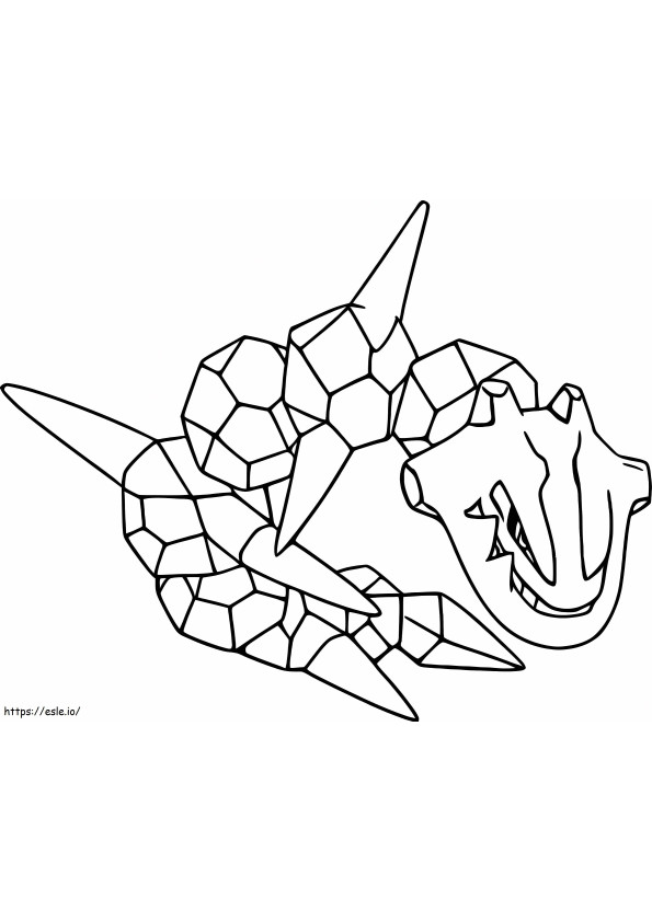 Steelix 3 coloring page