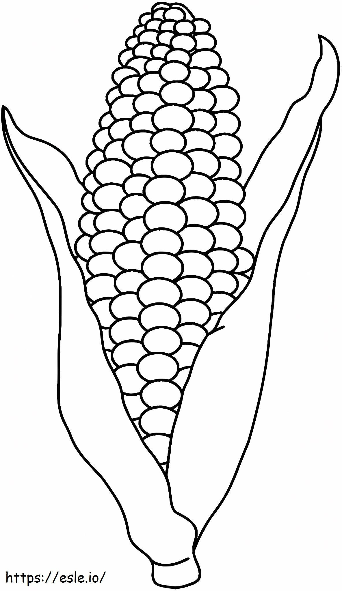 Ears Of Corn Coloring Page coloring page