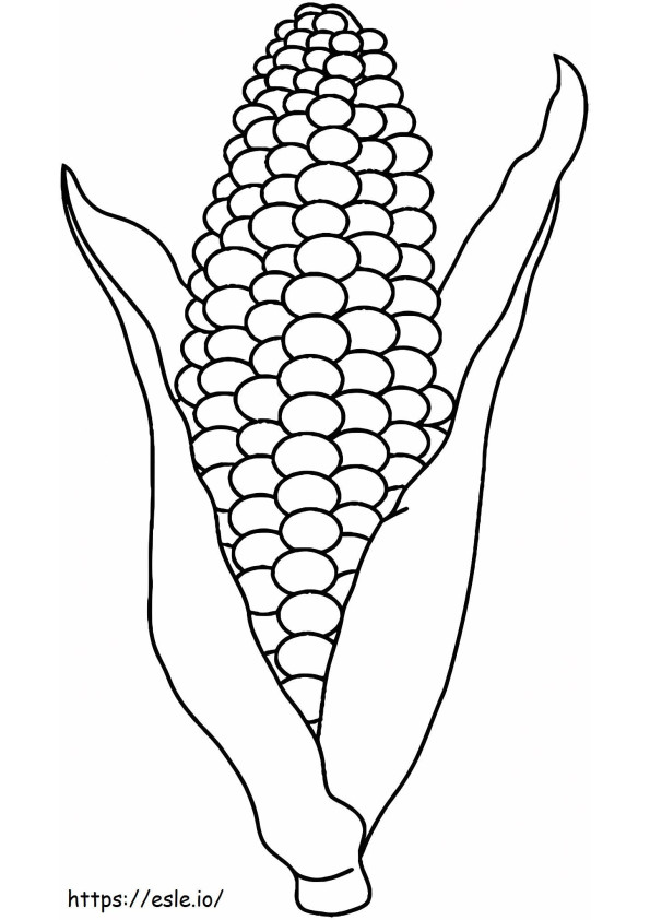 Ears Of Corn Coloring Page coloring page