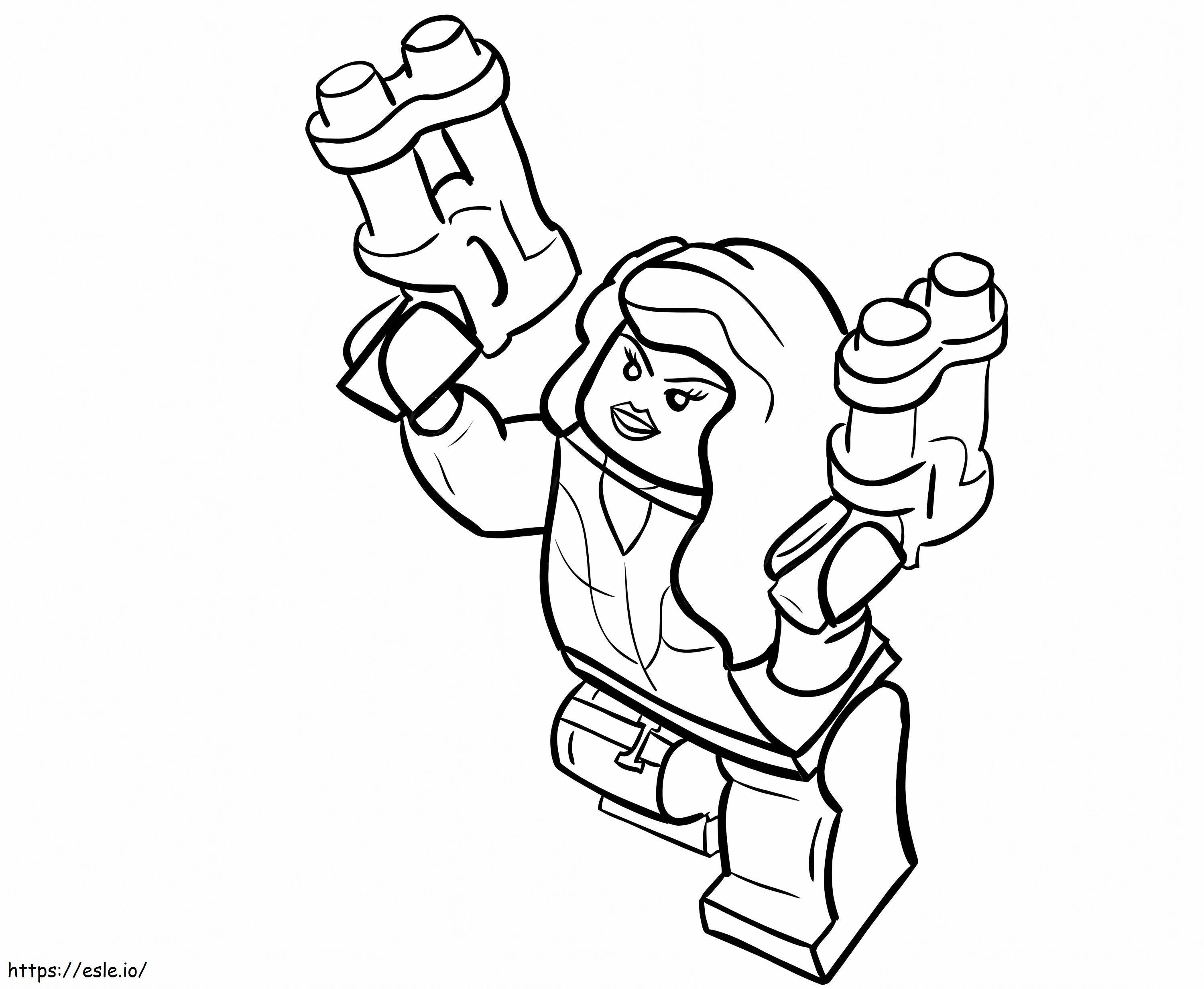 Lego Black Widow coloring page