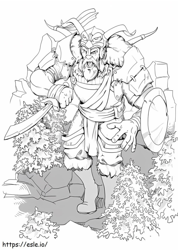 Dungeons And Dragons Giant coloring page