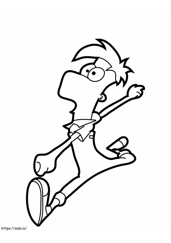 Coloriage  Phineas et Ferb à imprimer gratuitement pour les enfants Vanessa à imprimer dessin