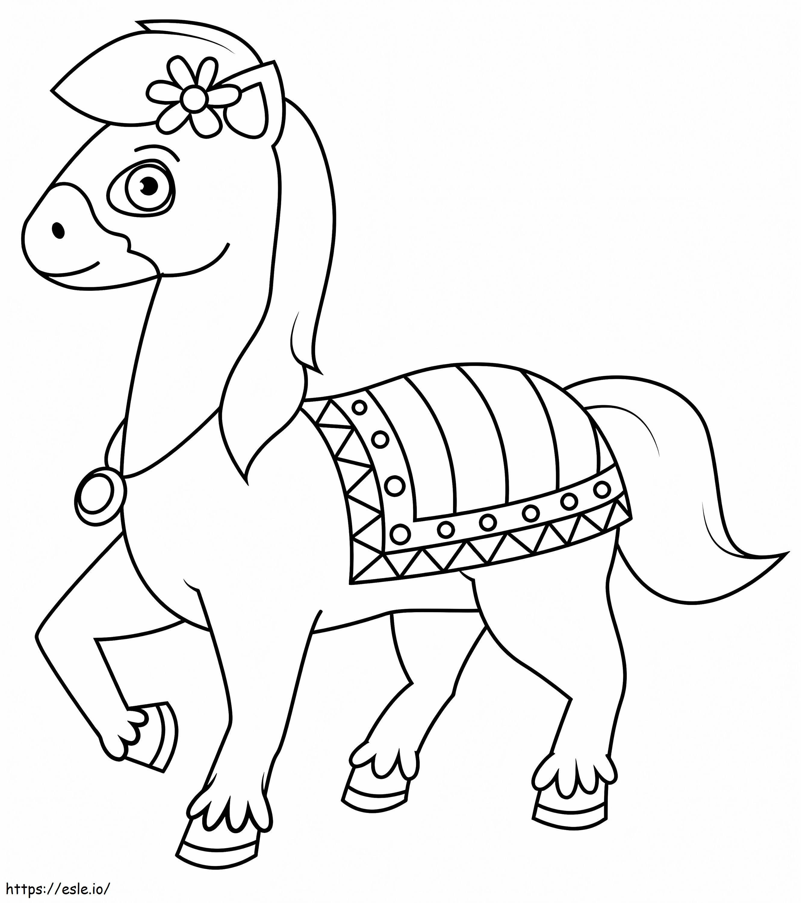 Adorable Horse coloring page