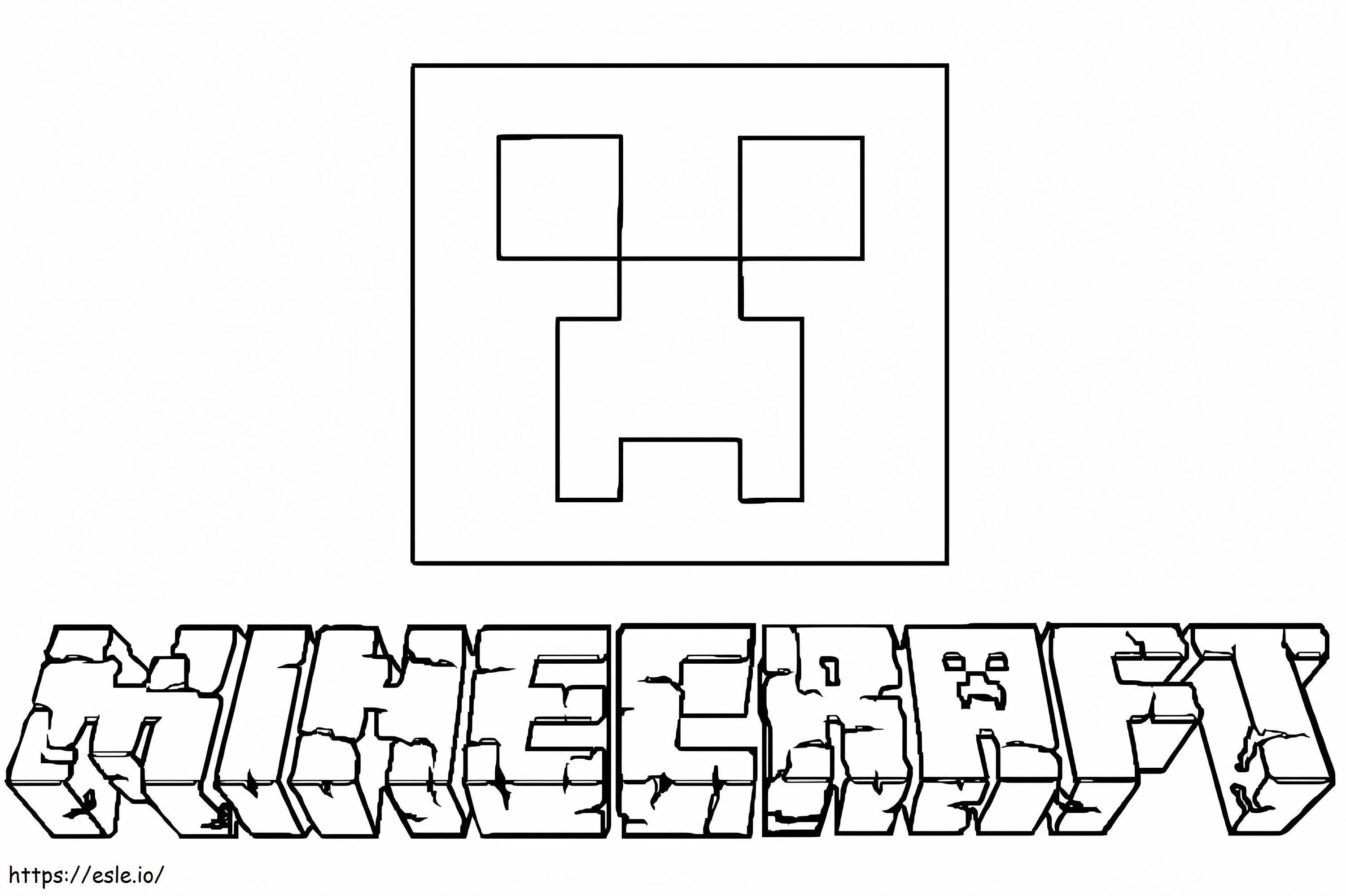 Minecraft Creeper Free Printable coloring page
