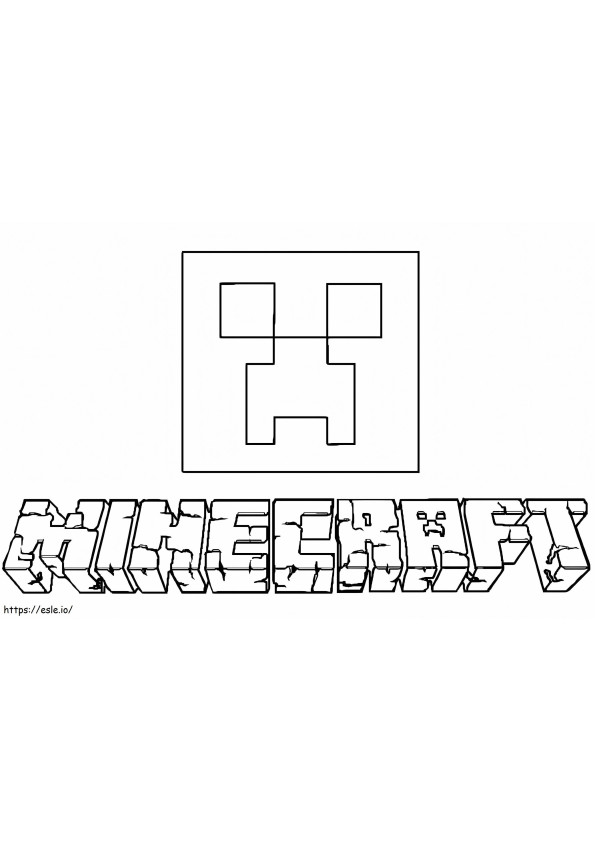 Minecraft Creeper ilmainen tulostettava värityskuva