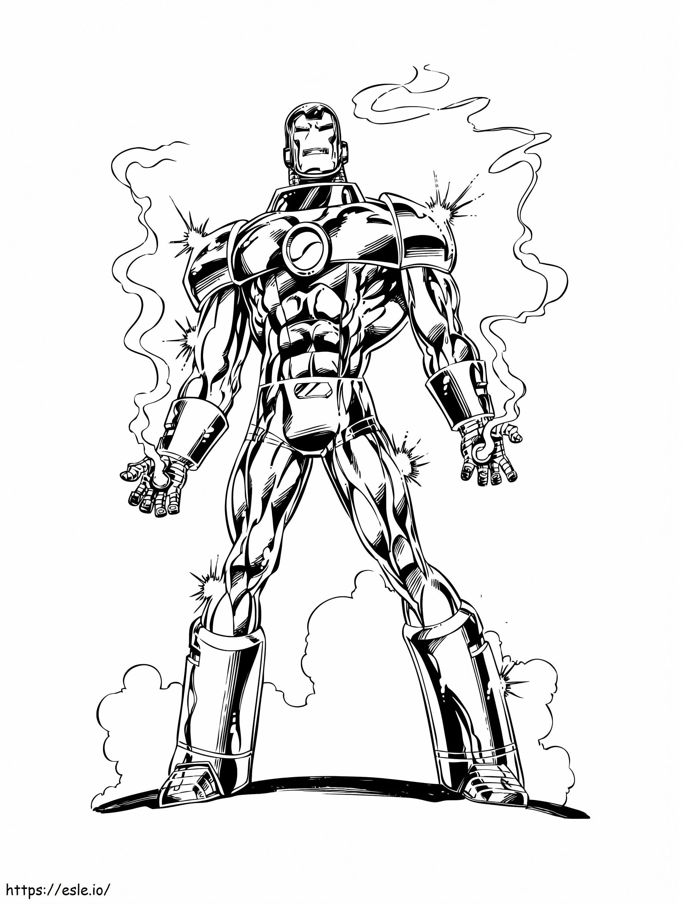 Animierter Iron Man ausmalbilder