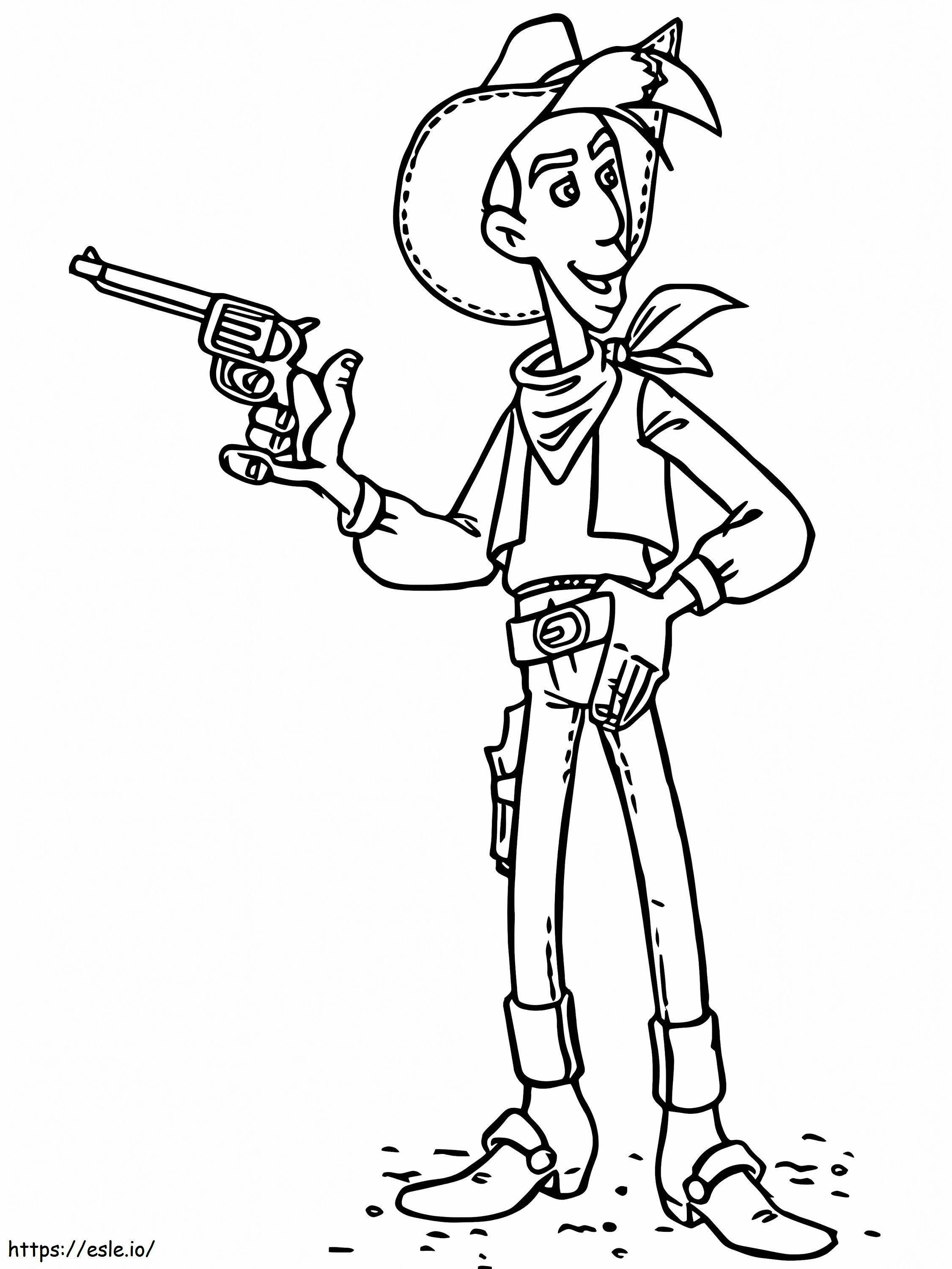 Cool Lucky Luke coloring page