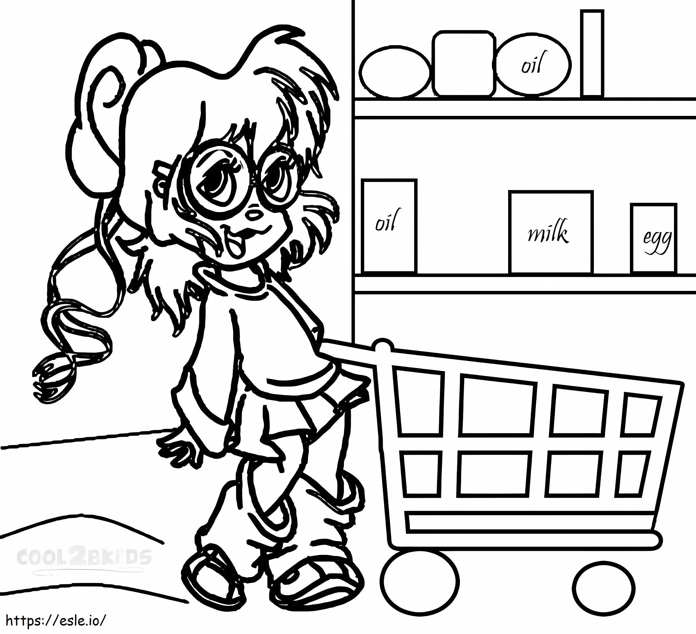 Jeanette Chipettes coloring page
