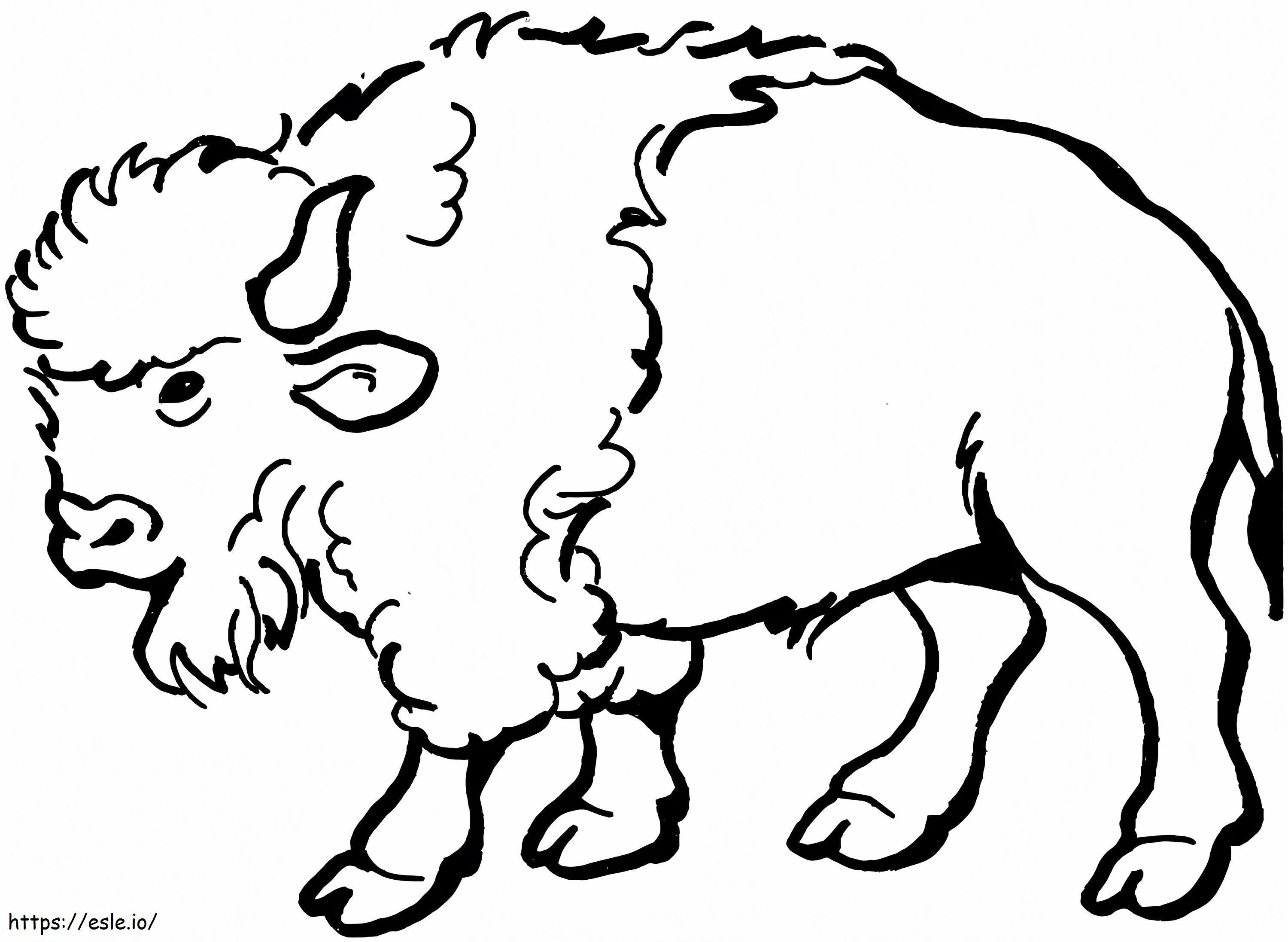Normal Bison coloring page