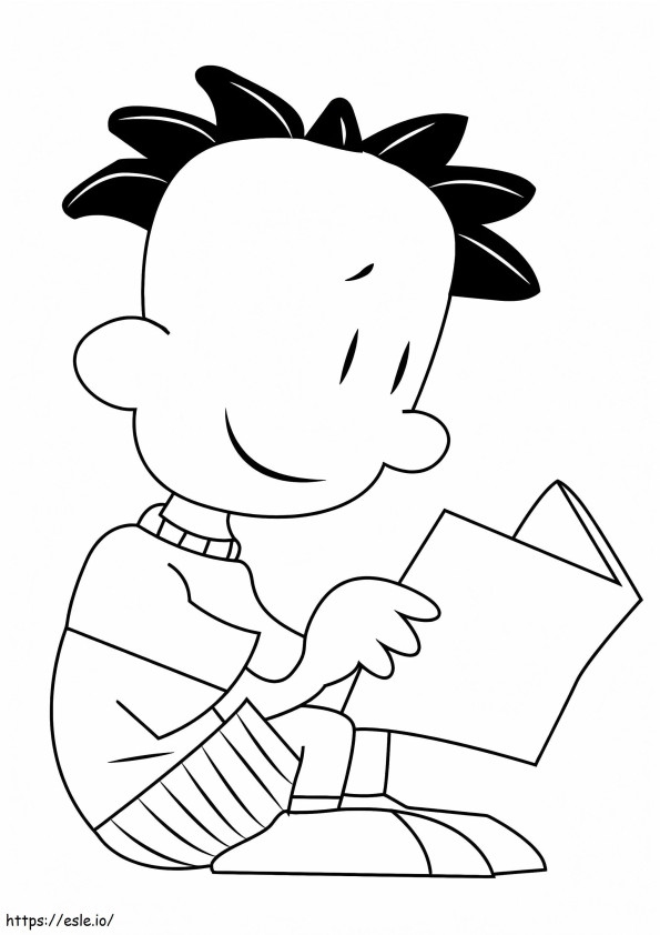 Nate Wright From Big Nate coloring page