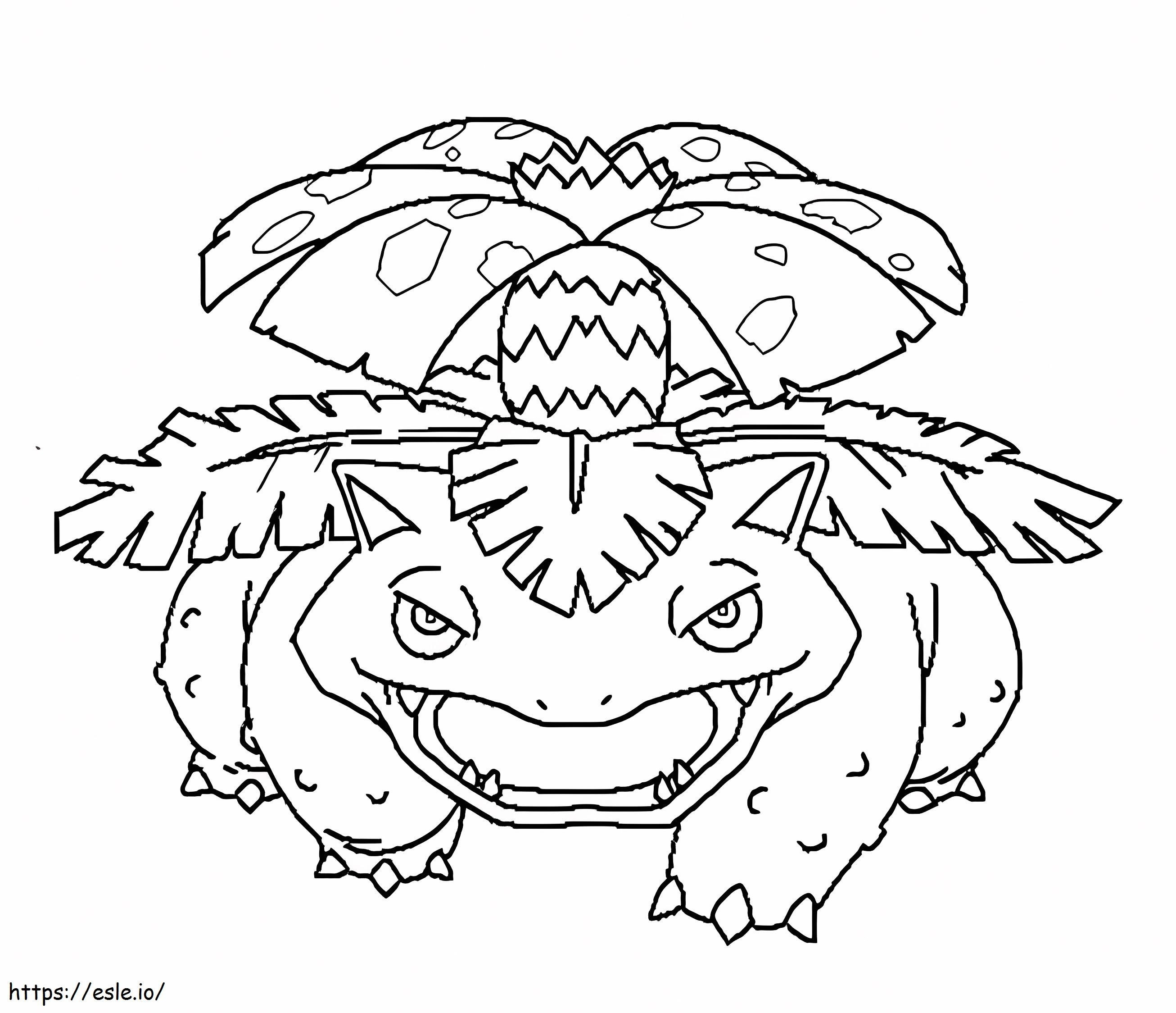 Mega Gallade Pokémon A4 para colorir