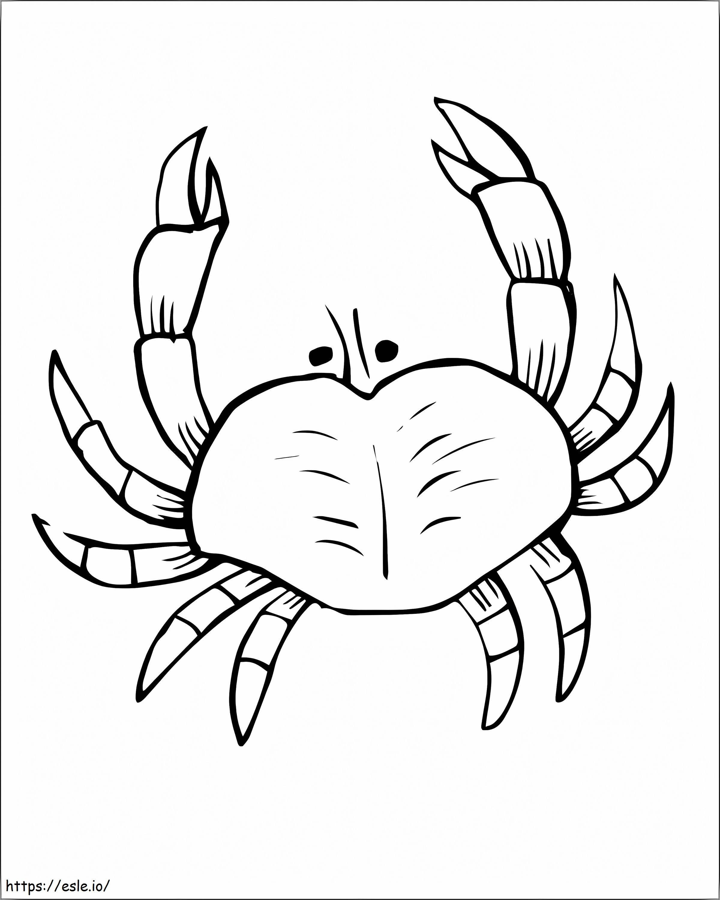 Coloriage Images gratuites de crabe à imprimer dessin