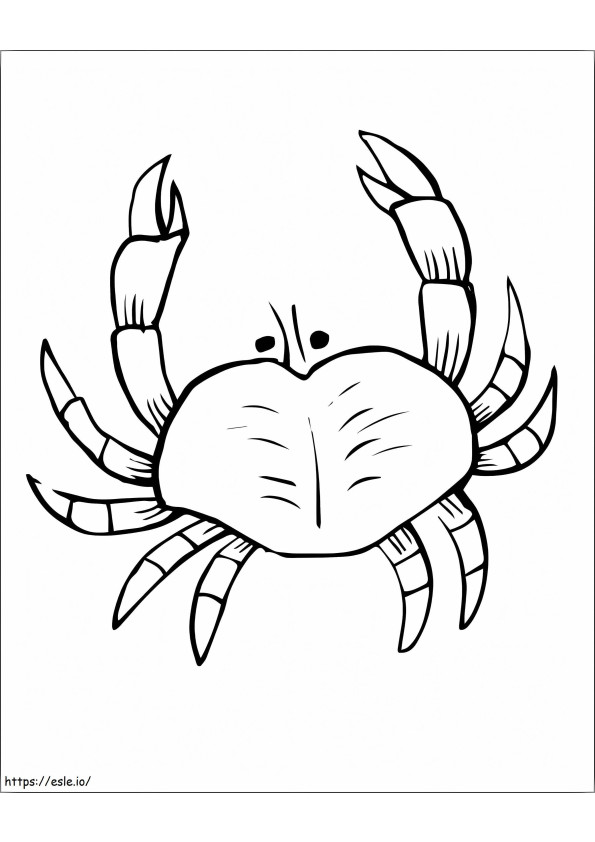 Coloriage Images gratuites de crabe à imprimer dessin