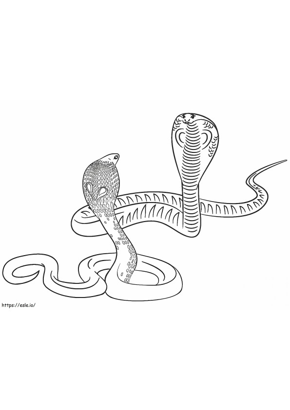 Two Curve coloring page