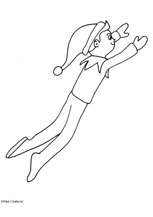 Elf On The Shelf 1 coloring page